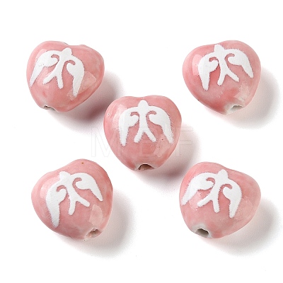 Printed Handmade Porcelain Beads FIND-H023-01A-1