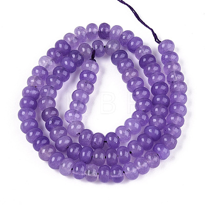 Dyed Natural White Jade Beads Strands G-T139-59A-08-1