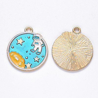 Alloy Enamel Pendants ENAM-N054-002-1