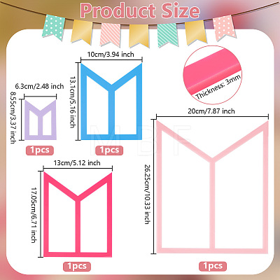 Acrylic Quilting Template TOOL-WH0136-105E-1