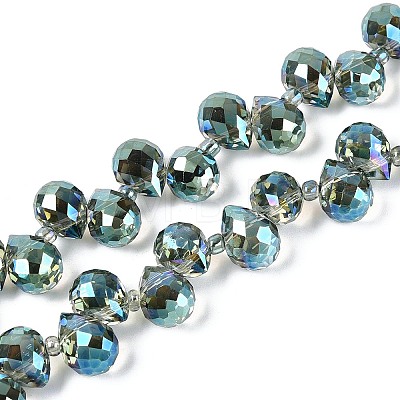 Transparent Glass Beads Strands GLAA-T006-14A-1