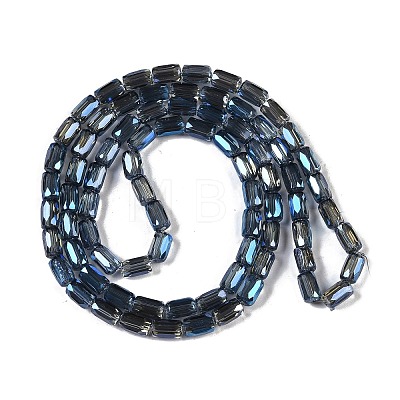 Electroplate Glass Beads Strands GLAA-Q101-02A-FR01-1