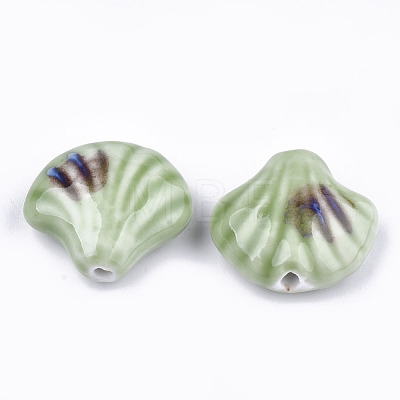 Handmade Porcelain Beads PORC-S498-36F-1