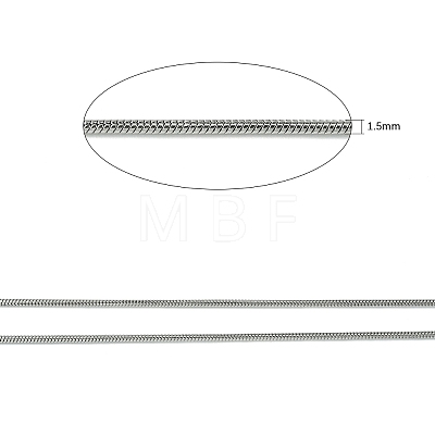 304 Stainless Steel Round Snake Chains CHS-K007-06C-1