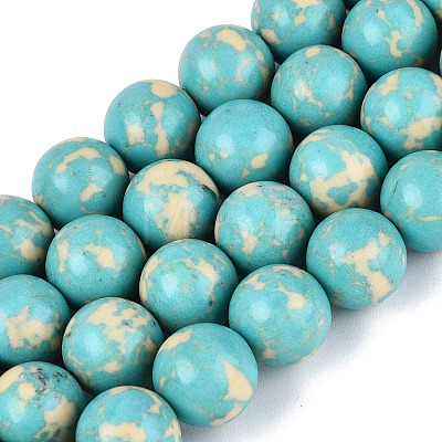 Synthetic Turquoise Beads Strands G-N364-08D-01-1