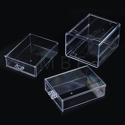 Double Layer Polystyrene Plastic Bead Storage Containers CON-N011-043-1