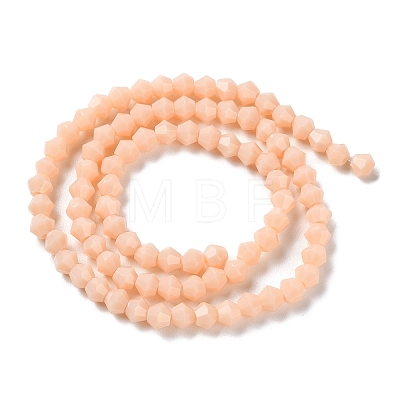 Opaque Solid Color Imitation Jade Glass Beads Strands EGLA-A039-P4mm-D06-1