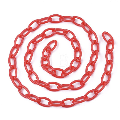 Opaque Acrylic Cable Chains SACR-N010-001E-1