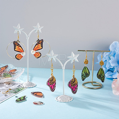 Kissitty DIY Butterfly Drop Earring Making Kit DIY-KS0001-33-1