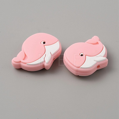 Dolphin Food Grade Eco-Friendly Silicone Beads SIL-WH0018-002F-1