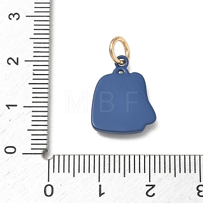 Spray Painted Brass Pendants KK-CBAEB58-07A-1