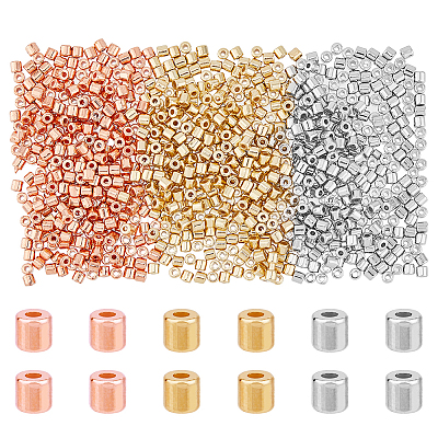 DICOSMETIC 3 Bags 3 Colors CCB Plastic Spacer Beads KY-DC0001-23-1