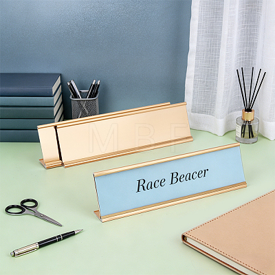10Pcs Aluminum L-Shaped Table Card Display Frame ODIS-BC0001-42A-1
