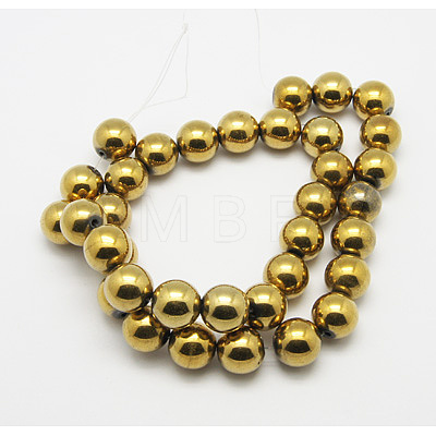 Non-Magnetic Synthetic Hematite Beads Strands G-D016-2-1