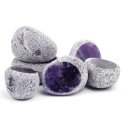 Natural Amethyst Dinosaur Egg Display Decorations PW-WGE8BAF-01-1