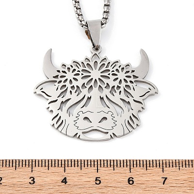 304 Stainless Steel Pendant Necklaces NJEW-C066-16P-1