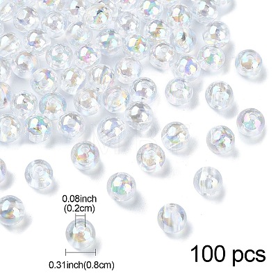 Transparent Acrylic Beads MACR-YW0002-90A-01-1