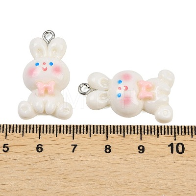Opaque Resin Pendants RESI-XCP0002-34-1