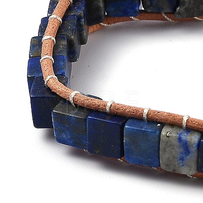 Natural Lapis Lazuli Beaded Bracelets BJEW-H536-08D-1