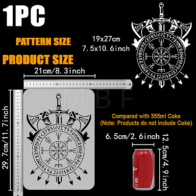 Plastic Hollow Out Drawing Painting Stencils Templates DIY-WH0396-813-1