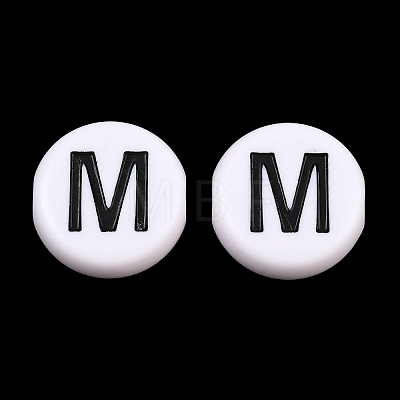 Opaque Acrylic European Beads AC-CBA3BDD-01M-1