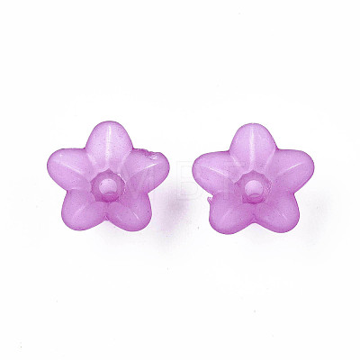 Transparent Acrylic Beads X-PL554-16-1
