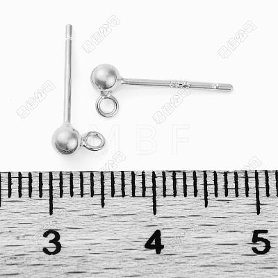 925 Sterling Silver Studs Earrings Findings STER-K182-01S-1