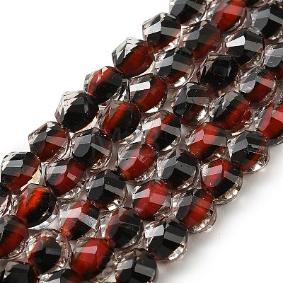 Two Tone Resin Beads Strands GLAA-T035-02F-1