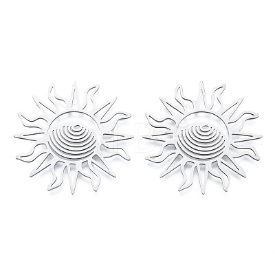 Non-Tarnish 201 Stainless Steel Filigree Joiners LS-STAS-N090-LA950-1-1