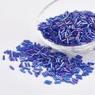 Glass Bugle Beads SEED-E001-9mm-168-1