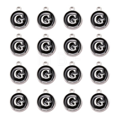 Platinum Plated Alloy Charms X-ENAM-S118-02G-P-1