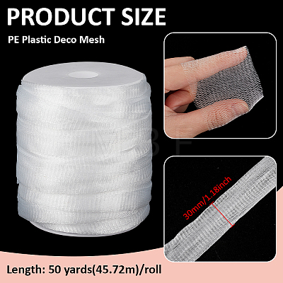 1Pc PE Plastic Deco Mesh OCOR-BC0009-72C-1