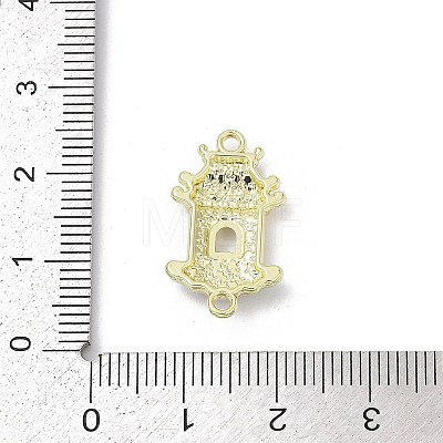 Alloy Enamel Chinese House Connector Charms PALLOY-R151-73G-02-1