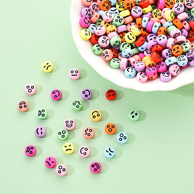 Opaque Acrylic Beads MACR-YW0001-22A-1