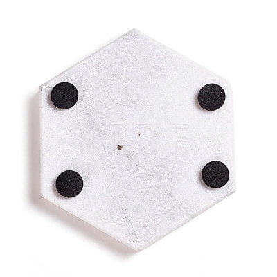 Hexagonal Shape Marble Coasters G-F672-01B-1