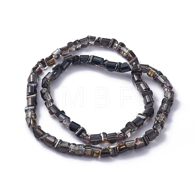 Electroplate Glass Beads Strands EGLA-L023B-HP02-1