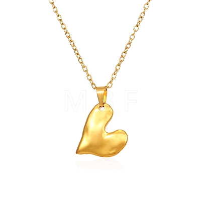 304 Stainless Steel Pendant Necklaces LS-NJEW-G120-02G-1