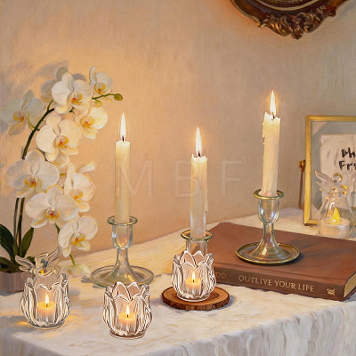 26Pcs Glass Candle Cups AJEW-WA0004-69B-1
