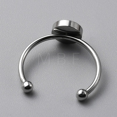 304 Stainless Steel Cuff Ring Components FIND-WH0129-74B-P-1