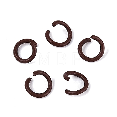 Spray Painted Iron Open Jump Rings IFIN-T017-04C-02-1