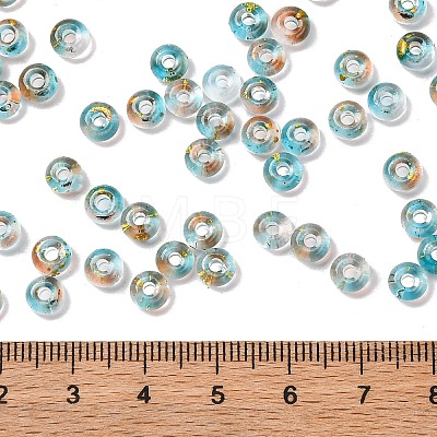 Baking Paint Transparent Colours Glass Round Beads SEED-L011-13A-02-1