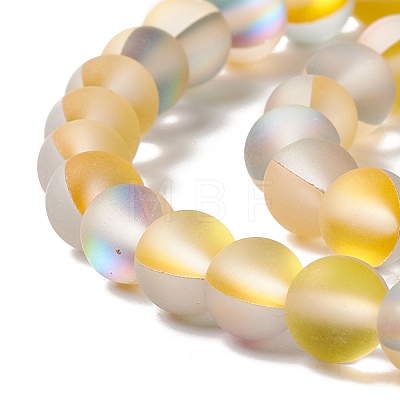 Synthetic Moonstone Beads Strands G-E573-01A-18-1