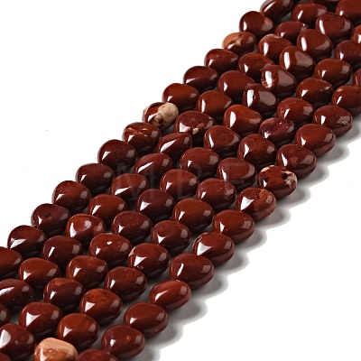 Natural Red Jasper Beads Strands G-B022-07A-1