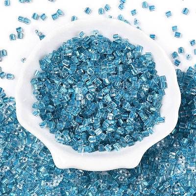 6/0 Transparent Inside Colours Glass Seed Beads SEED-N006-003D-1