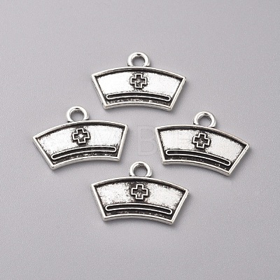 Tibetan Style Alloy Pendants TIBEP-WH0002-18AS-1