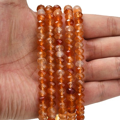 Natural Banded Agate Beads Strands G-Z111-A01-01-1