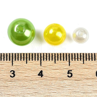 ABS Plastic Imitation Pearl Beads KY-G030-01H-1