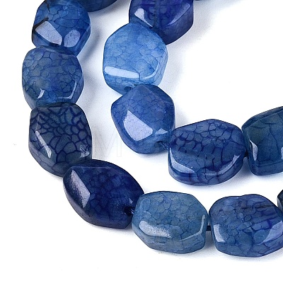 Dyed & Heated Natural Agate Beads Strands G-N359-15A-01-1