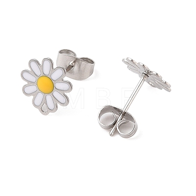 304 Stainless Steel Studs Earring Findings EJEW-H010-01P-1