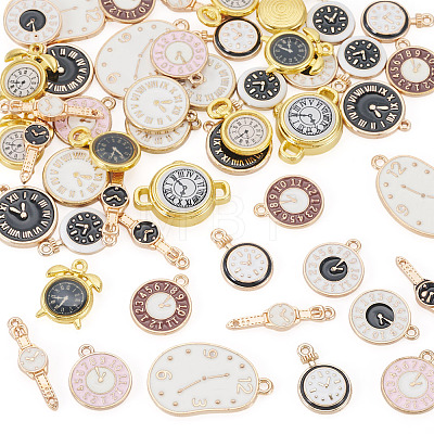 50 Pcs Alloy Enamel Pendants ENAM-TA0003-76-1